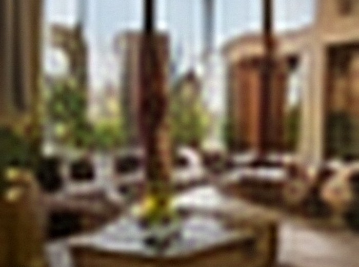 لاونج بإطلالة زجاجية